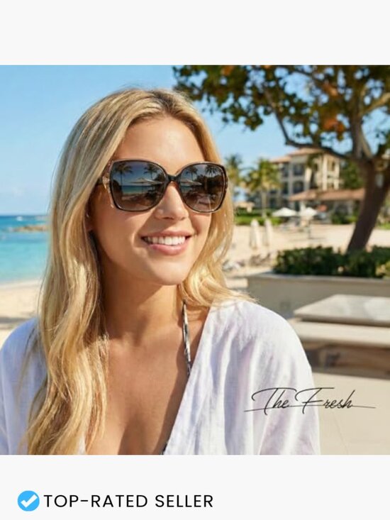 Oversized Square Cat Eye Hybrid Butterfly Sunglasses - Lightweight HD Gradient main image 5